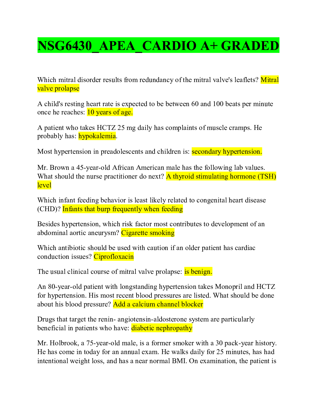 Preview image for NSG6430_APEA_CARDIO A+ GRADED